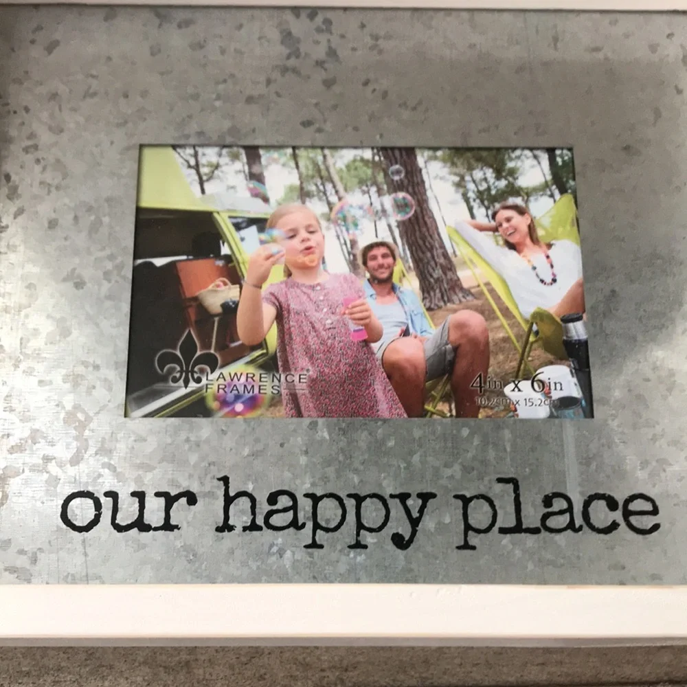 Rustic Farmhouse Shabby Chic Boho galvanized picture frame